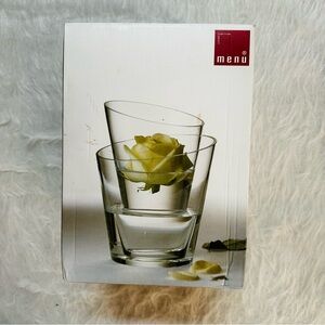 Menu Clear Glass Tumbler Set